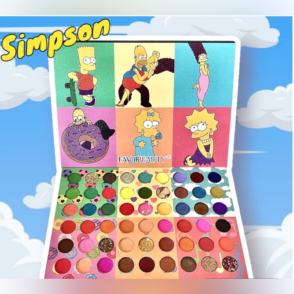 New FavorBeauty Simpsons Eyeshadow Palette COLORFUL!